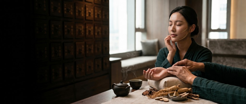 TCM facial zone mapping and organ-based acne care