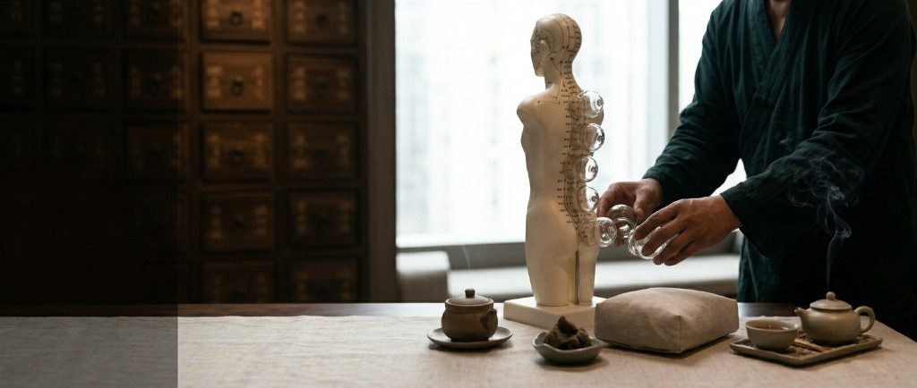 Cupping therapy for meridian support